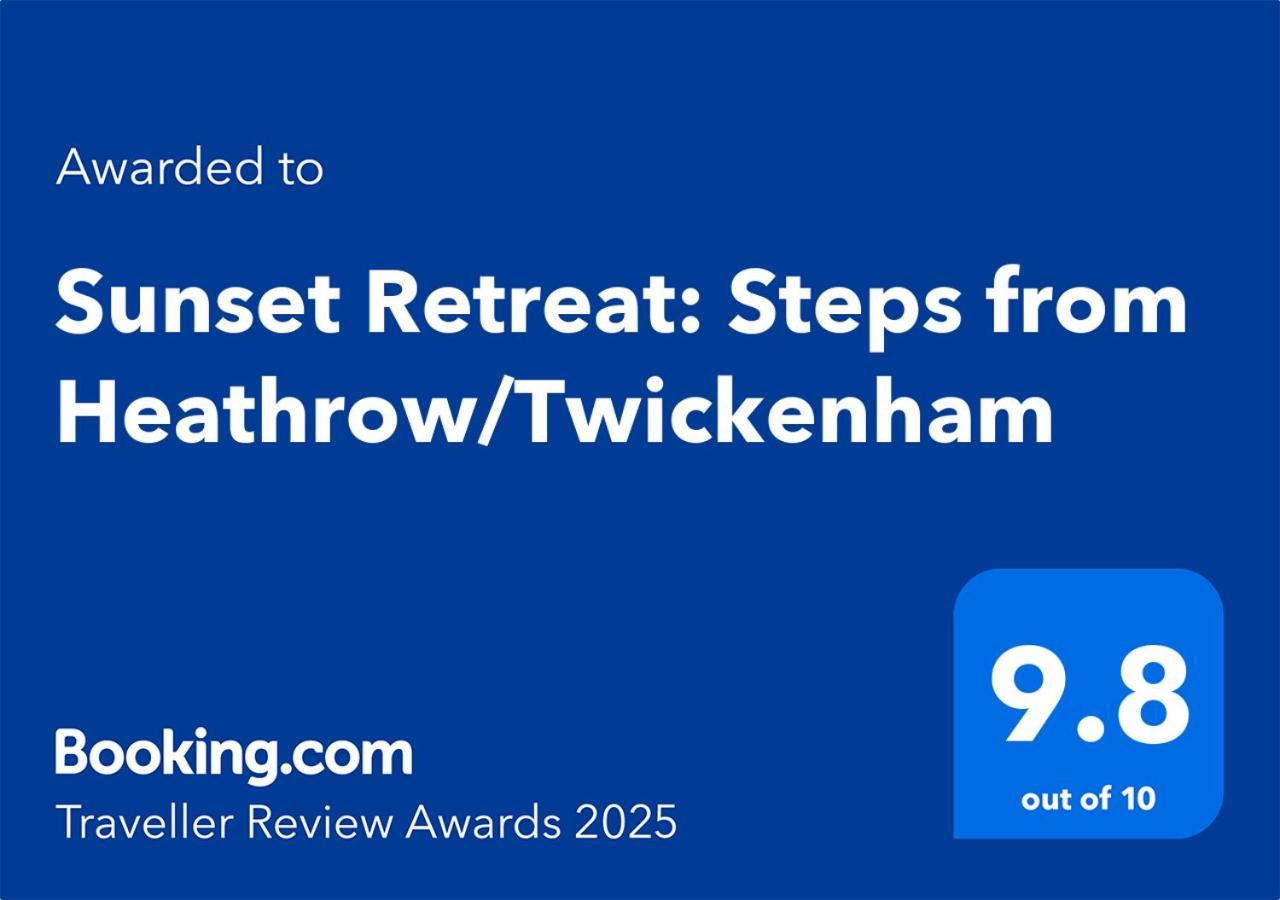 Sunset Retreat: Steps From Heathrow/Twickenham Apartment Hounslow Luaran gambar